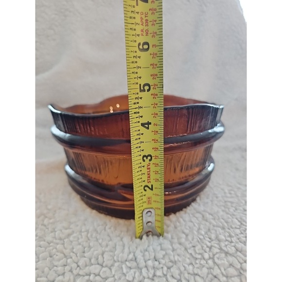 Humppila Bowl Vintage Amber Glass by Pertti Santalahti Finland Northern Lights - Picture 2 of 13